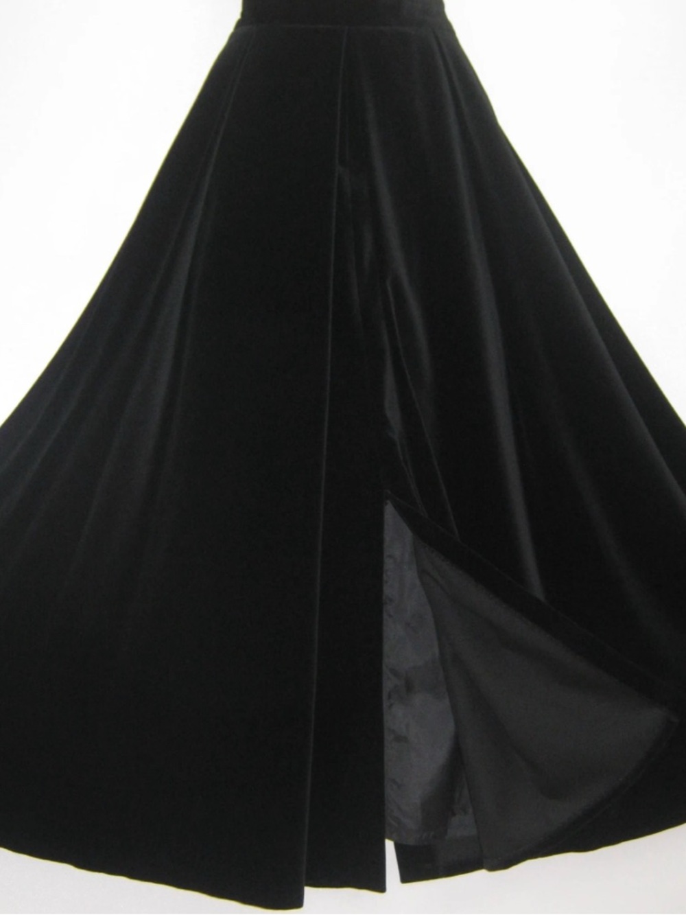LAURA ASHLEY Vintage Black Velvet Victorian Edwardian Steampunk - Picture 3 of 7